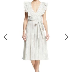 NWT Rebecca Taylor Yarn Dyed Midi Dress